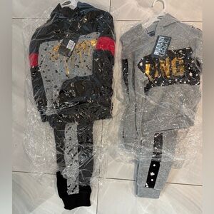 2 Little boys sweat suits NWT